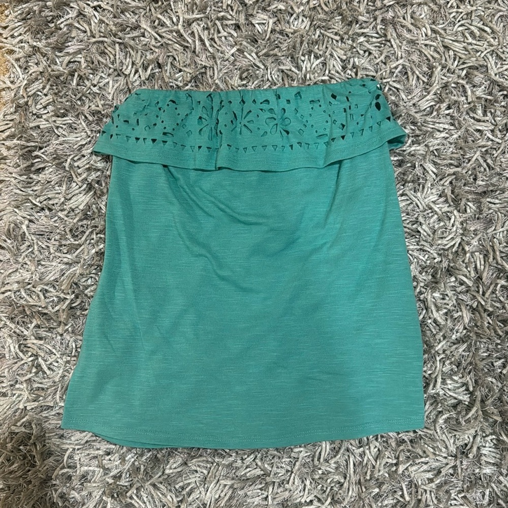 Maurices teal strapless tank. Women’s size S.‎